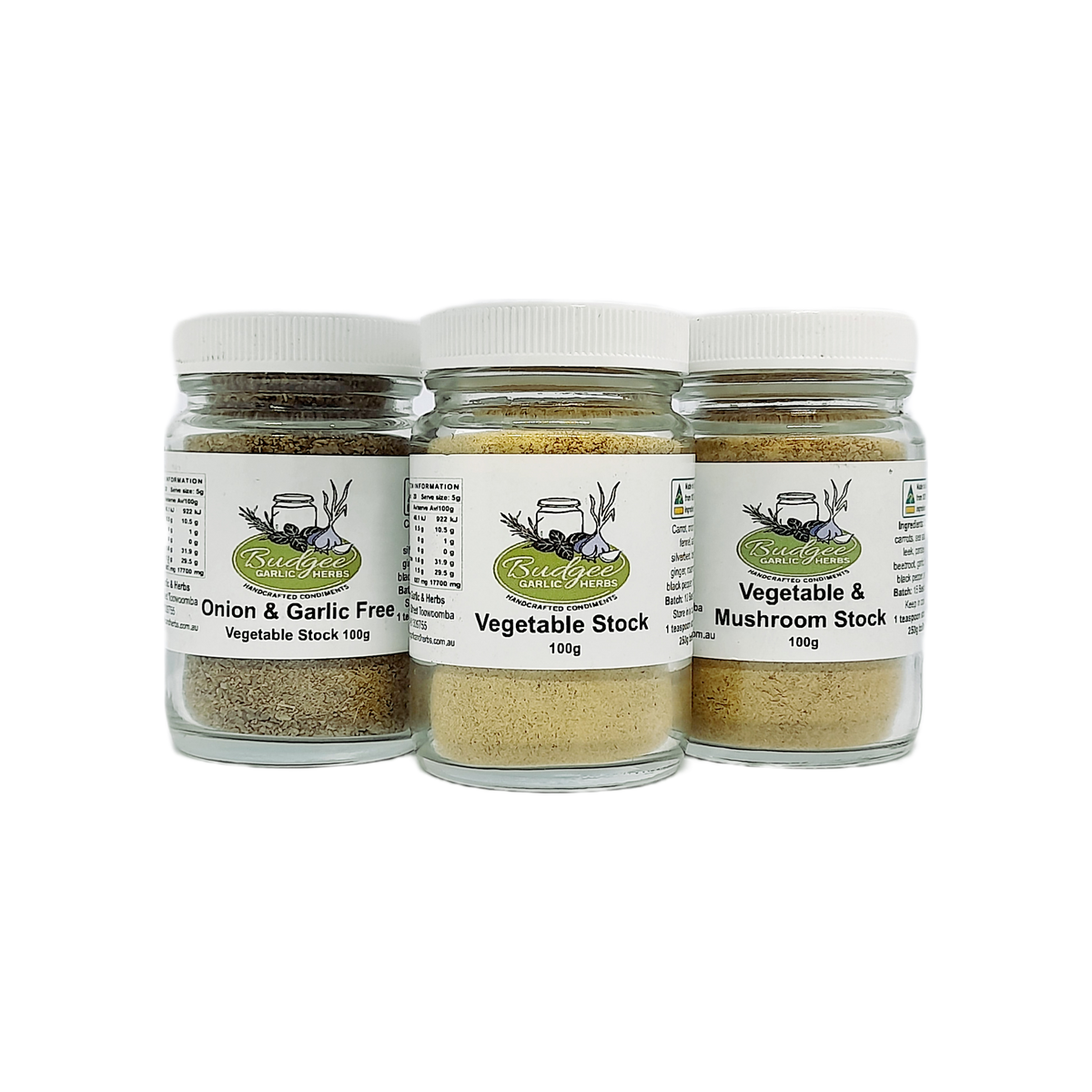 Vegetable Stock Powder Budgee Garlic & Herbs